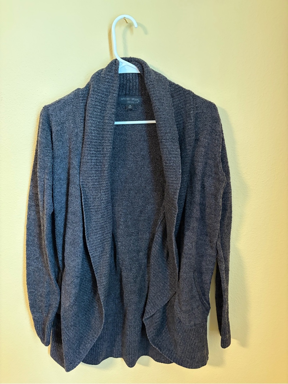 Barefoot dreams Cozy Dark Gray Open Cardigan